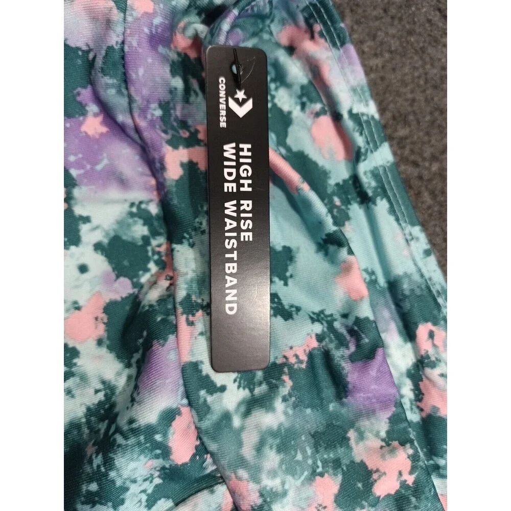 Converse Girls Light Aqua Leggings New With Tags Size Large 12/13 Years